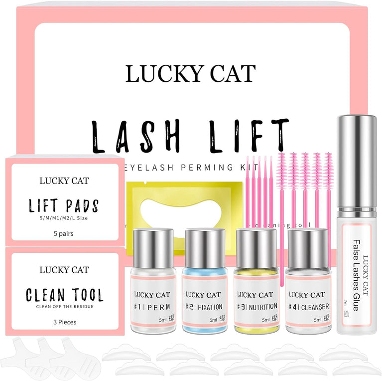 Professional Eyelash Perming Kit: Lash Lift and Curl for Salon and Home Use with Updated Glue Version, Suitable for Special Occasions and Everyday Beauty Enhancement