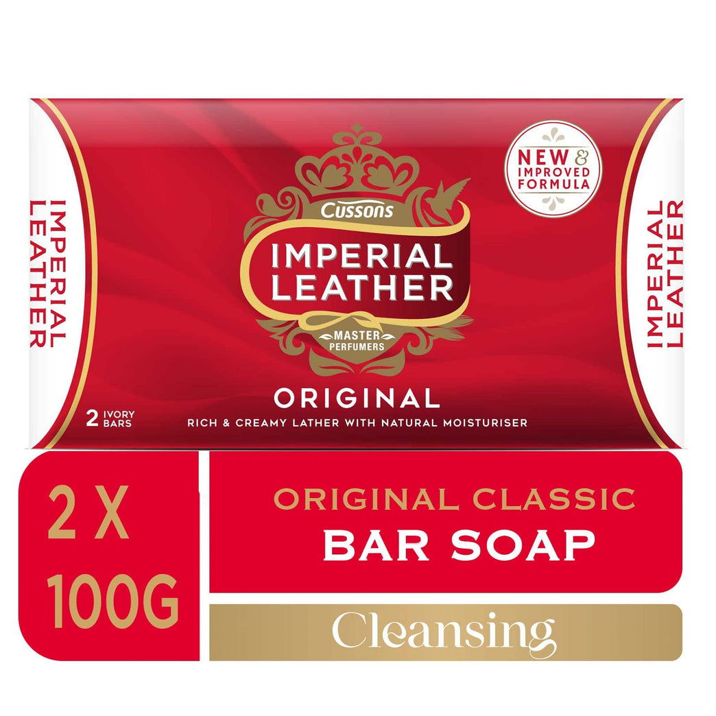 Imperial Leather Original Classic Bar Soap, Bulk Pack of 18 Gentle Skin Care Bars