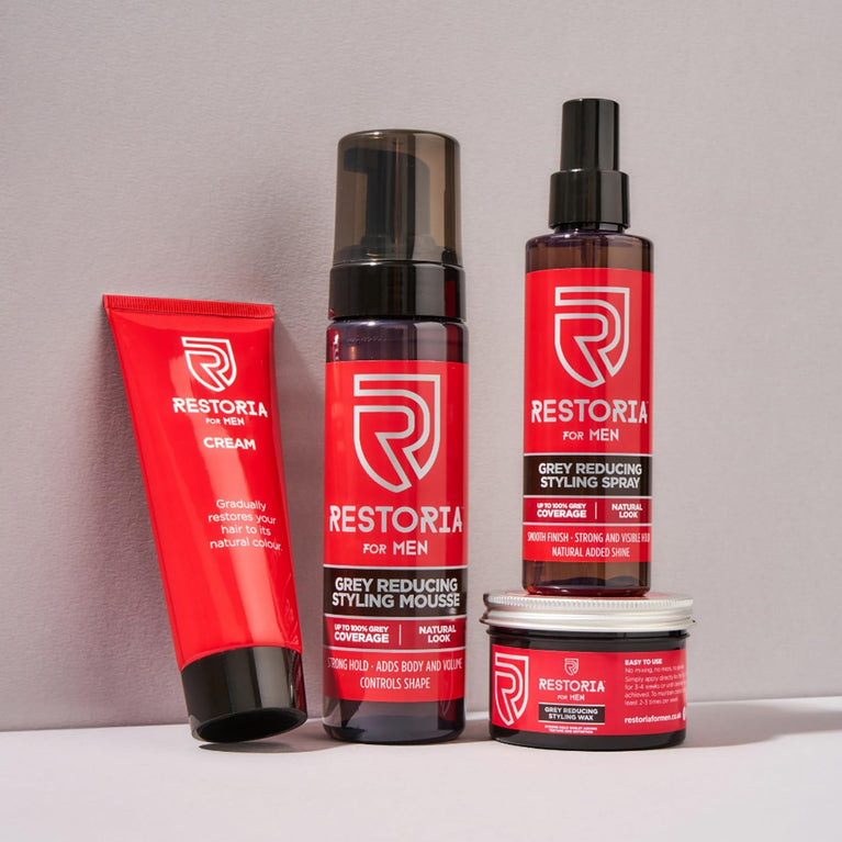 Men's Grey Hair Restoring Cream - Gradual Natural Hair Color Revitalizer, Vegan, 100ml