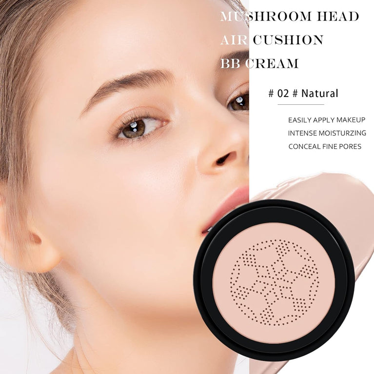 Ownest Flawless Coverage Air Cushion BB Cream with Nourishing Mushroom-Head Applicator