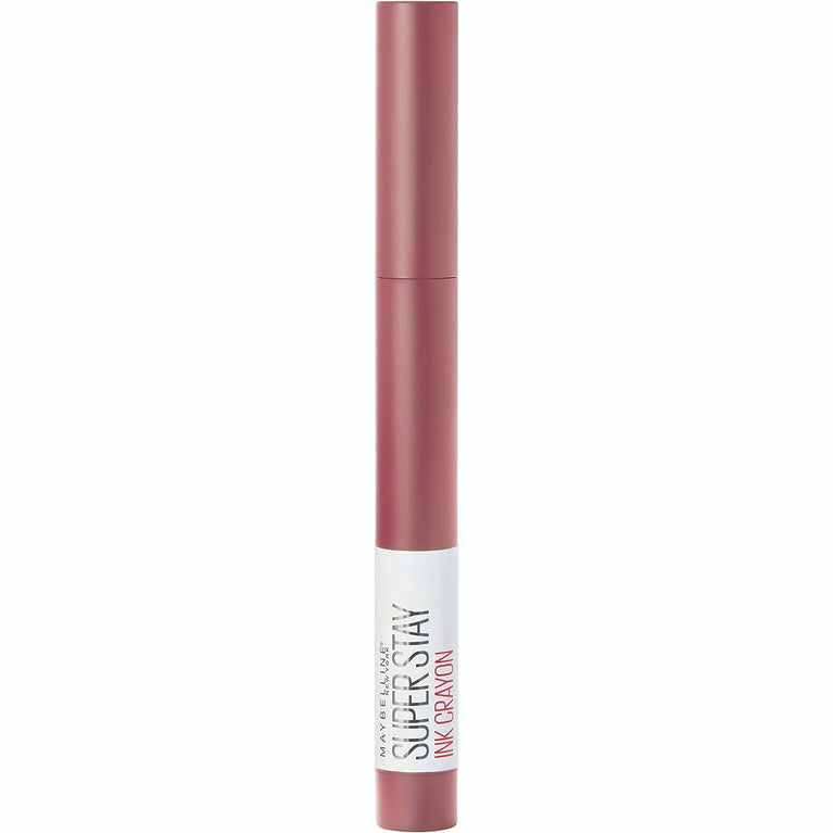 Maybelline Superstay Matte Ink Crayon Lipstick - Longlasting Nude Shade 15 'Lead The Way' with Precision Applicator for up to 8 Hours