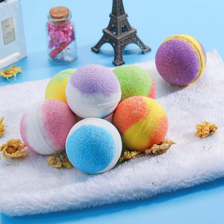 12-Piece TTRWIN Bath Bombs Gift Set for a Relaxing and Nourishing Bathing Experience