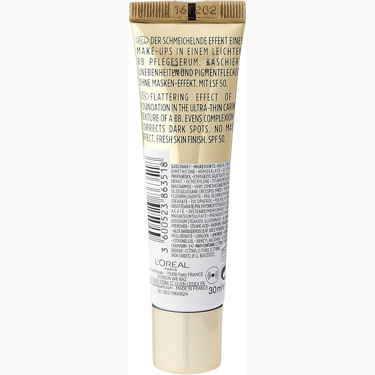L'Oréal Paris Age Perfect BB Cream in 01 Light Ivory - Infused with Hydrating Serum and Enhanced with SPF 50 Protection