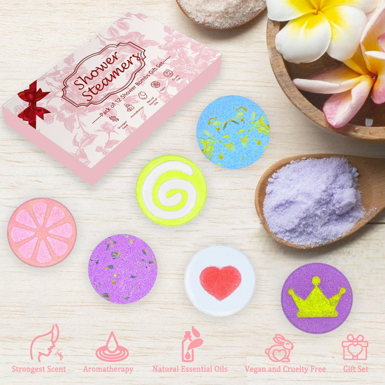 Lanwexy Shower Steamers: Aromatherapy Shower Bombs with Natural Essential Oils