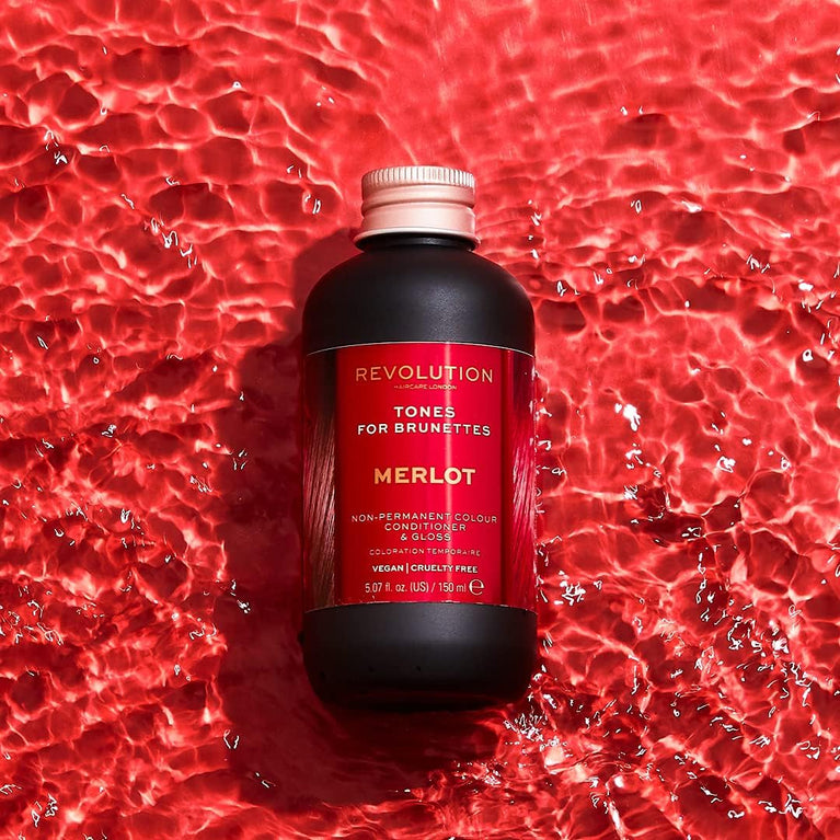 Revolution Beauty London Haircare tones for Brunettes, Add A Hint Of Colour, Transform and Condition Hair, Merlot