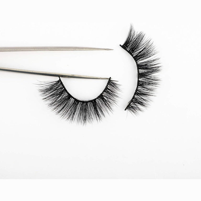 Newcally Vegan-Friendly 3D Faux Mink Eyelashes - 14 Pairs of Cat Eye Look Fluffy Strip Lashes, Hand-Knotted and Cruelty-Free