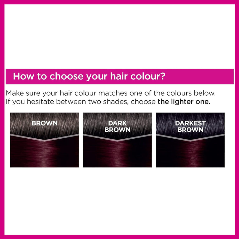 L'Oreal Paris Casting Creme Gloss semi-permanent hair dye, blends away grey hair leaving a radiant hair colour, black hair dye 360 Black Cherry, 360 Black Cherry, 1 Count (Pack of 1)