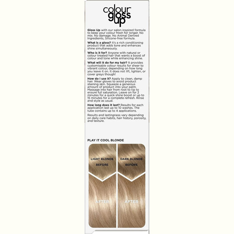 Clairol Colour Gloss Up Play It Cool Blonde Conditioner, 130ml
