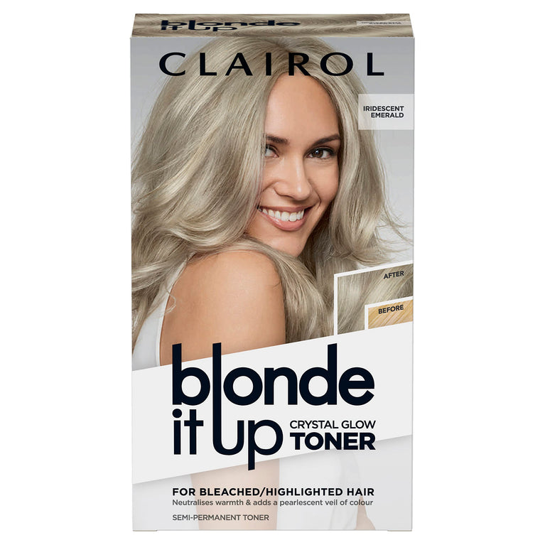 Clairol Crystal Glow Iridescent Emerald Blonde Toning Kit