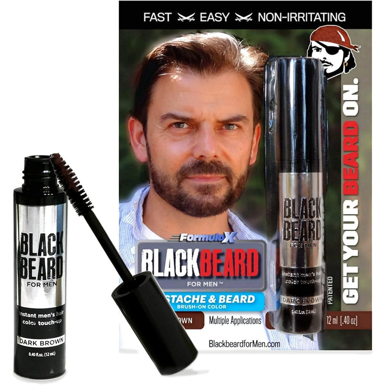 Blackbeard for Men - temporary brush on colour 12ml (0.40oz) (Dark Brown)