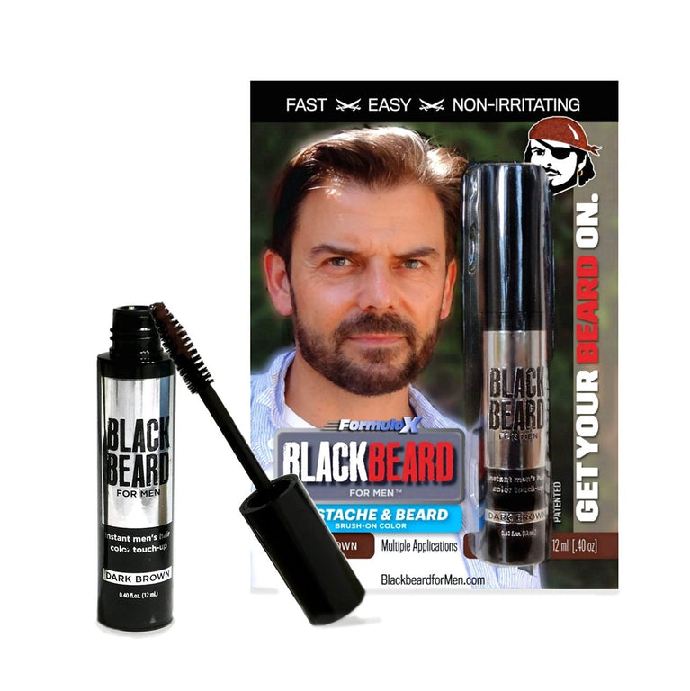 Blackbeard for Men - temporary brush on colour 12ml (0.40oz) (Dark Brown)