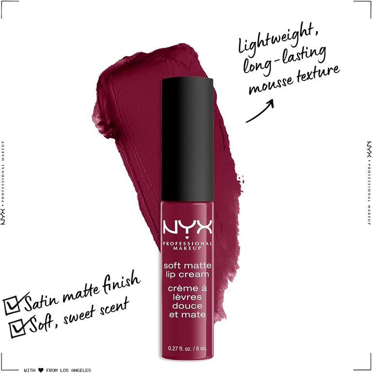 NYX Professional Makeup Vegan Matte Lip Cream in Copenhagen Shade - Highly Pigmented and Long Lasting