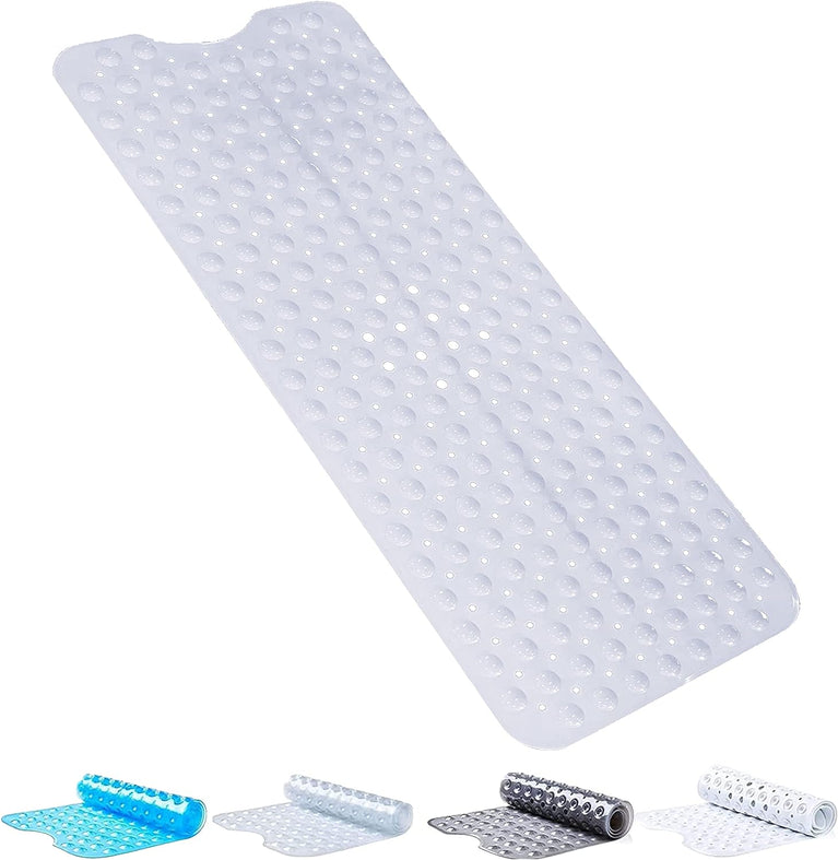 Non Slip Bath Mat with 200 Suction Cups - Shower Mat for Safety and Comfort