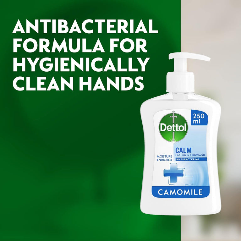 Dettol Camomile Antibacterial Hand Soap - 250ml x 6 Pack