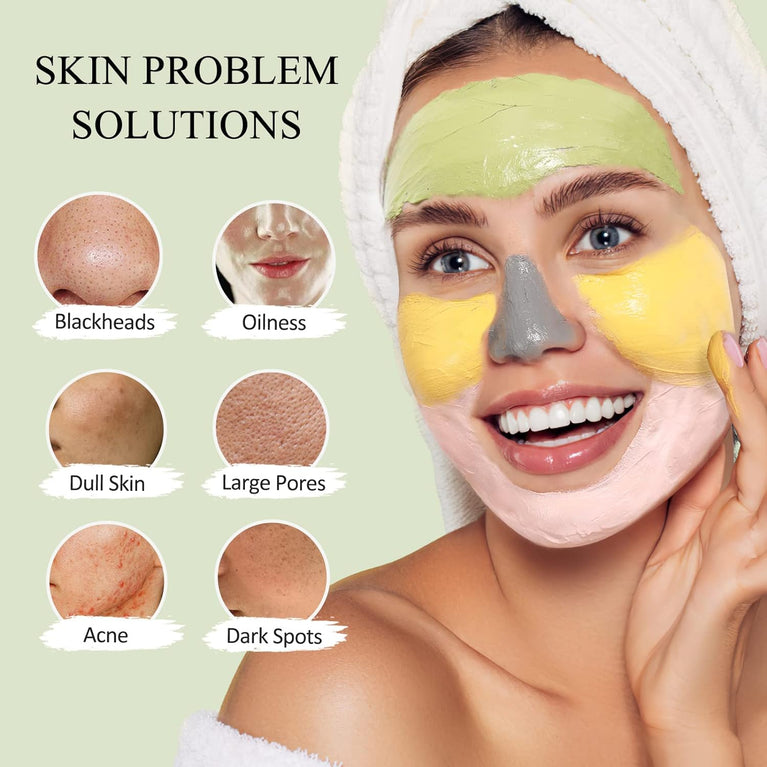 Ultimate Clay Mask Kit for Deep Cleansing and Skincare