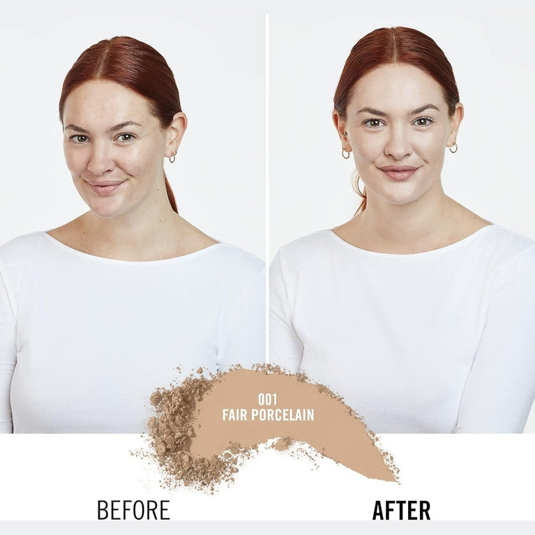 Rimmel London 001 Fair Porcelain Lightweight Compact Foundation with Long-lasting Coverage, 7g