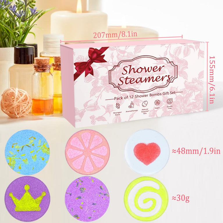 Lanwexy Shower Steamers: Aromatherapy Shower Bombs with Natural Essential Oils
