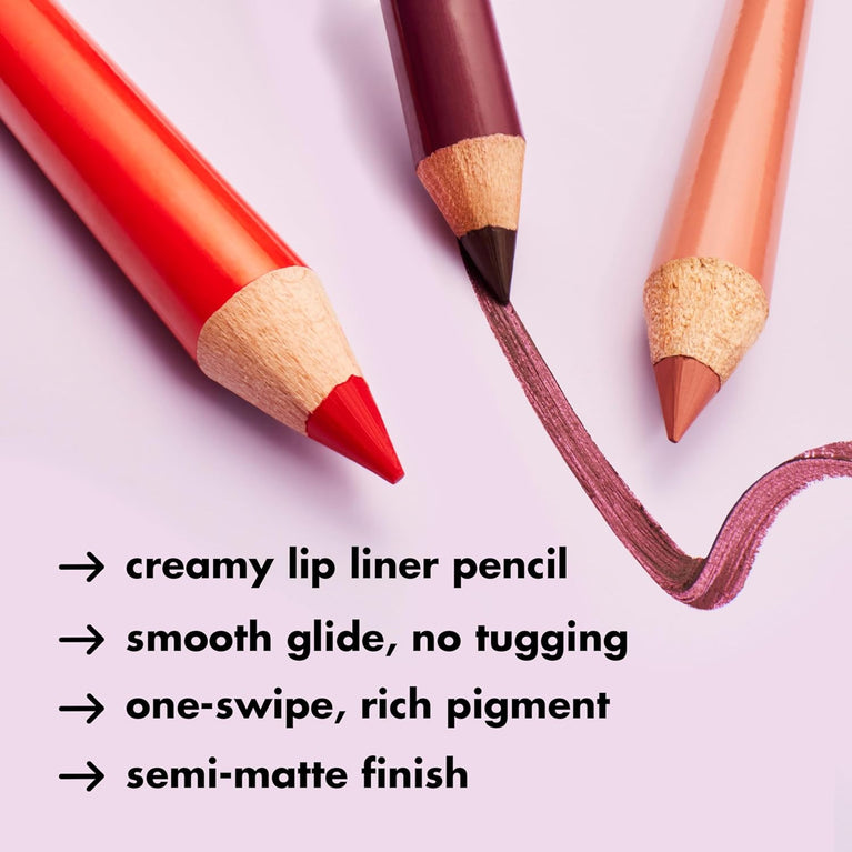 e.l.f. High-Pigmented Lip Sculpting Pencil, Creamy Glide Lip Liner, Semi-Matte Finish, Vegan & Cruelty-Free, Shade: Pinky Swear