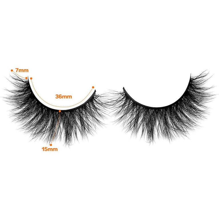 Ultra-Soft 3D Faux Mink Eyelashes Multipack - Lightweight, Hypoallergenic, and Reusable Wispy Eyelashes for Natural Volume and Curl