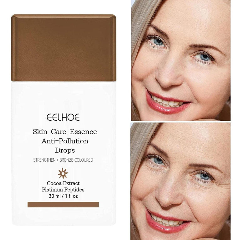 Radiant Tan Peptide Serum Drops | Anti-Pollution Bronzing Solution for Glowing Skin