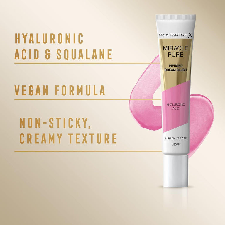 Max Factor Radiant Rose Hydrating Cream Blush with Hyaluronic Acid