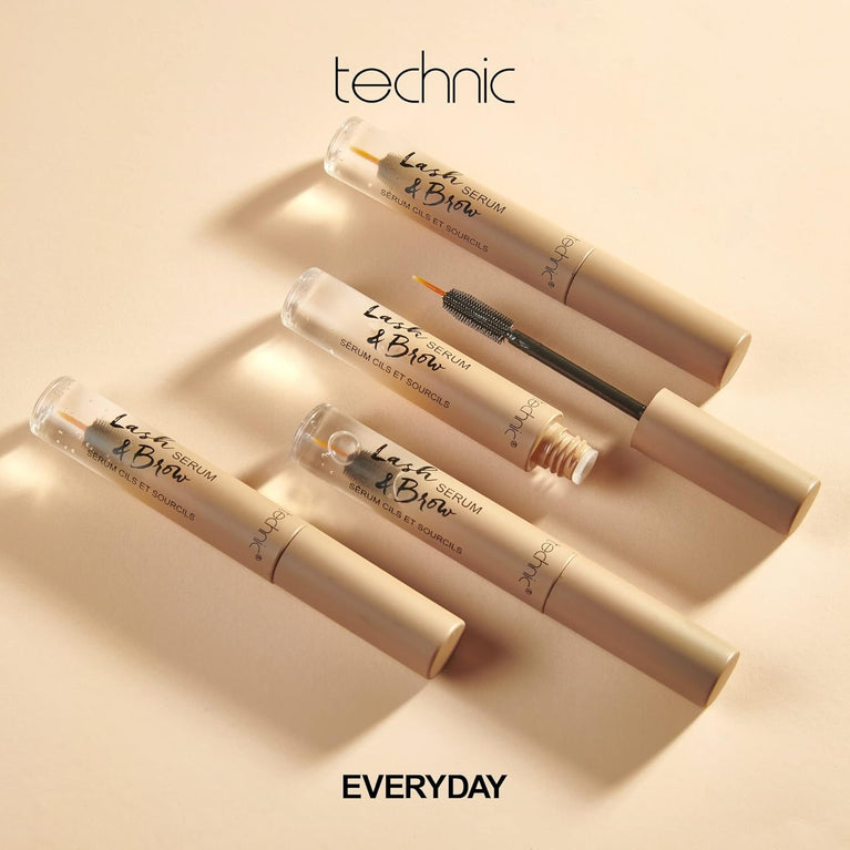 Technic Vegan Lash & Brow Boosting Serum - Cruelty-Free Nourishing Enhancer for Thicker, Fuller Lashes & Brows