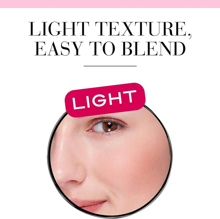 Bourjois 54 Rose Frisson Natural Glow Powder Blush 2.5g - Breakage-Resistant with Baked Technology Formula and Sensual Rose Scent