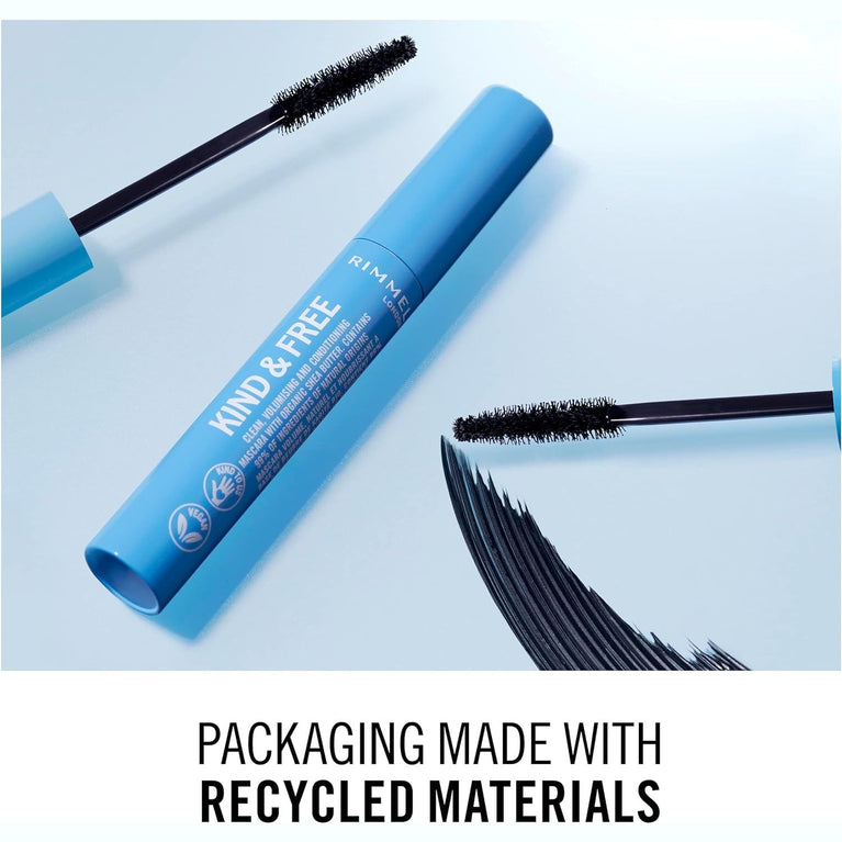 Rimmel Compassionate & Cruelty-Free Volumizing and Lengthening Mascara in Black, 7ml