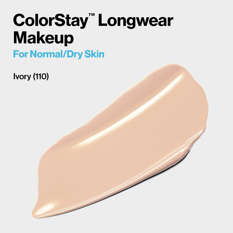 Revlon 24-Hour ColorStay Makeup Foundation for Normal/Dry Skin - Ivory, 30 ml