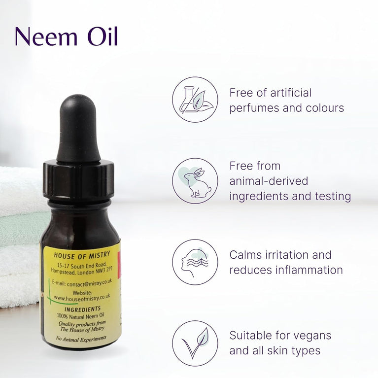 Mistry's Neem Oil - Herbal Body Oil for All Skin Types