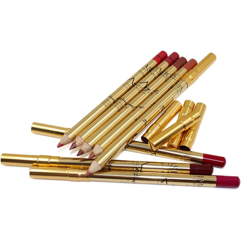 CCbeauty Matte Lip Liner Pencil Set - 8 Vibrant Colors with Sharpener, Waterproof, Long-Lasting and Non-Sticky Lipstick Liner