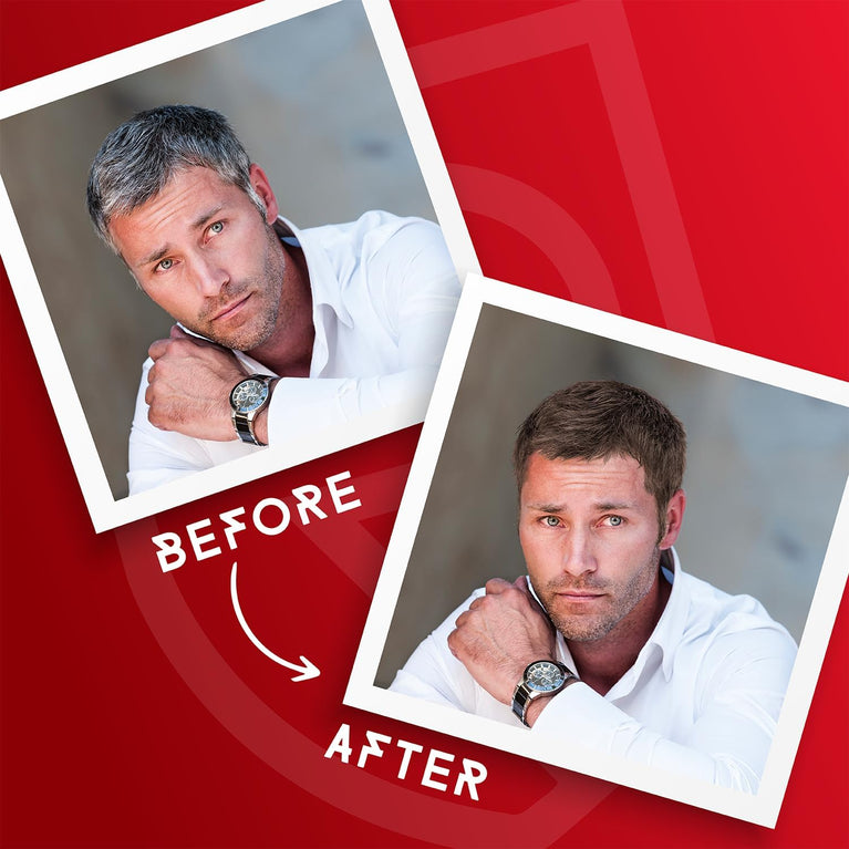 Men's Grey Hair Restoring Cream - Gradual Natural Hair Color Revitalizer, Vegan, 100ml