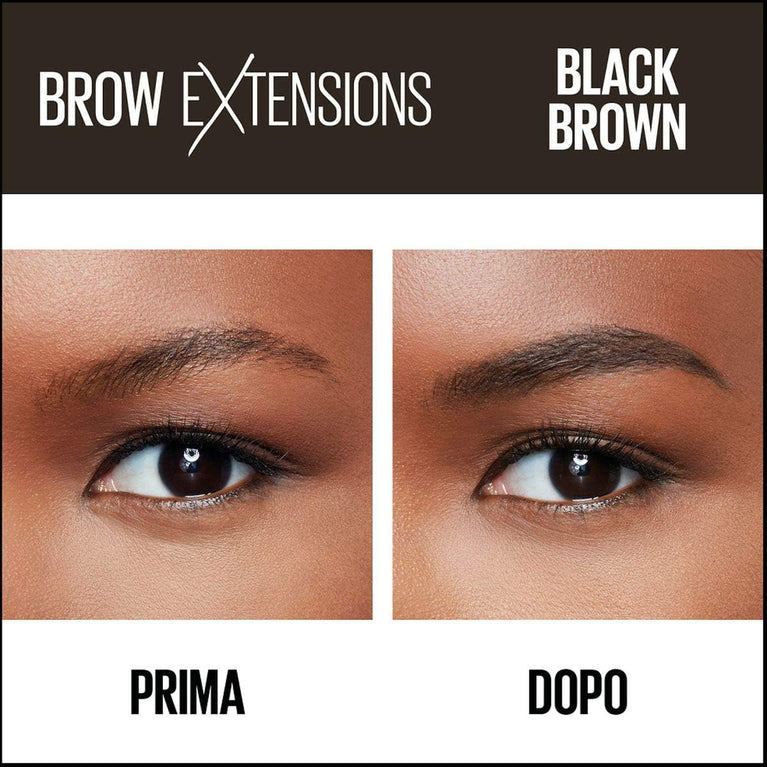 Maybelline New York Instant Eyebrow Volumizer with Fibre-Infused Pomade Crayon, Shade 07 - Black Brown