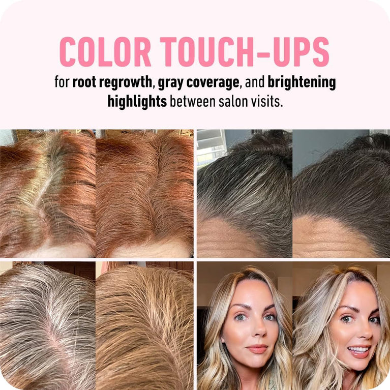 BOLDIFY Hairline Powder Instantly Conceals Hair Loss, Root Touch Up Hair Powder, Hair Toppers for Women & Men, Hair Fibers for Thinning Hair, Root Cover Up, Stain-Proof 48 Hour Formula (Dark Brown)