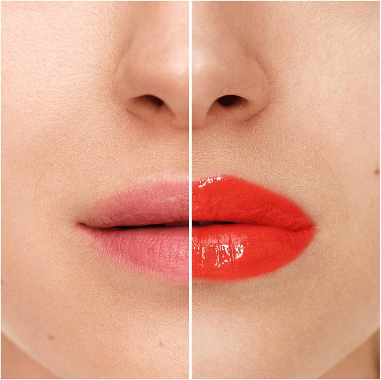 Rimmel London 3D Effect Oh My Gloss Plump Lip Shine in 500 Saucy - 6ml with Moisturising Oils for Ultra Bright, Soft Lips