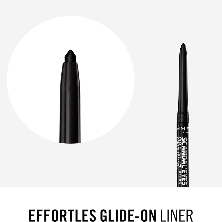 Rimmel London Intense Black Scandaleyes Eye Definer, Water & Smudge Proof, 0.35g