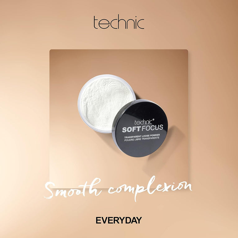 Technic Soft Matte Translucent Powder - Shine Control Makeup Setter with Oil Absorption - Conceals Imperfections - 20g