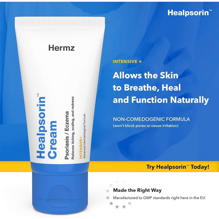 Healpsorin Cream - Soothing Treatment for Psoriasis, Eczema, Rosacea, and Dermatitis