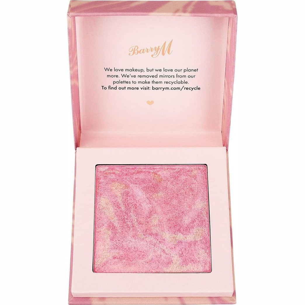Barry M Heatwave Pink Coastal Marbled Blush - Vegan & Cruelty-Free with Radiant Finish