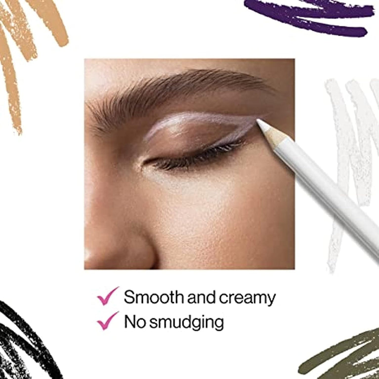 Wet 'n' Wild Color Icon Kohl Liner, Creamy Eye-Makeup Pencil with Hyper-Pigmented Intensity, Easy-to-Apply, Dermatologically Tested, In Shade - You're Always White!