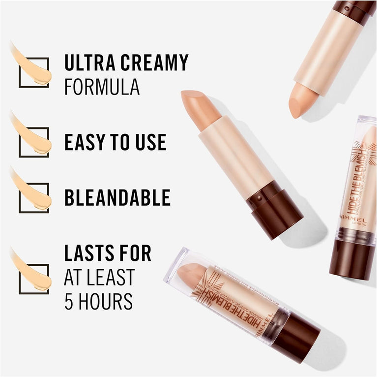 Rimmel London On-the-Go Imperfection Camouflage Stick Concealer for a Smooth Complexion