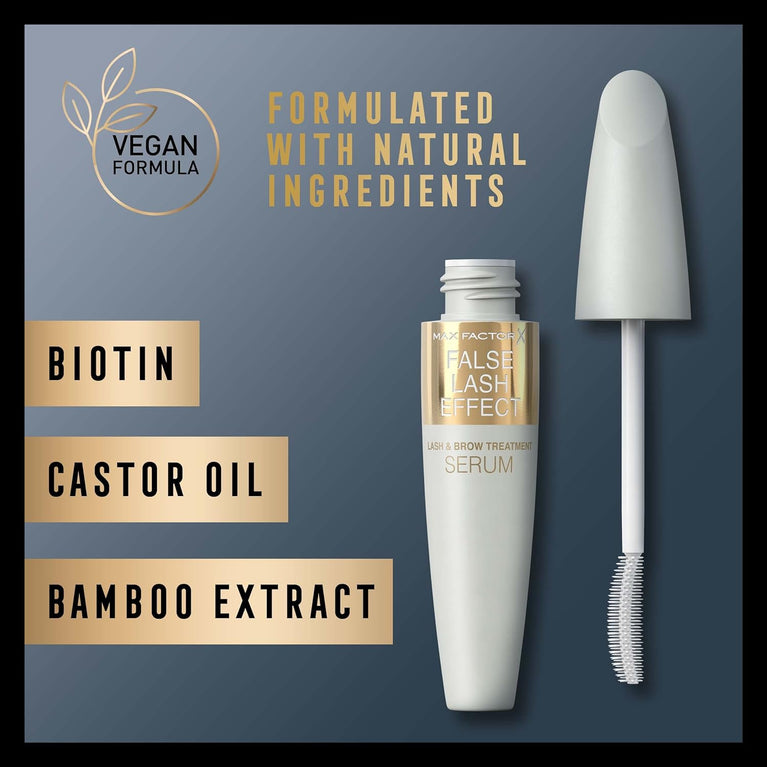 Max Factor Lash & Brow Growth-Boosting Serum with Biotin & Bamboo Extract, 13ml