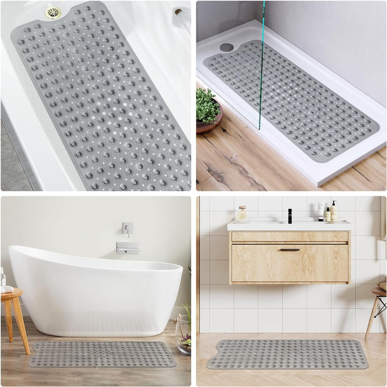 YOLIFE Extra Long Bathtub Mat for Safe and Relaxing Bathing Experience