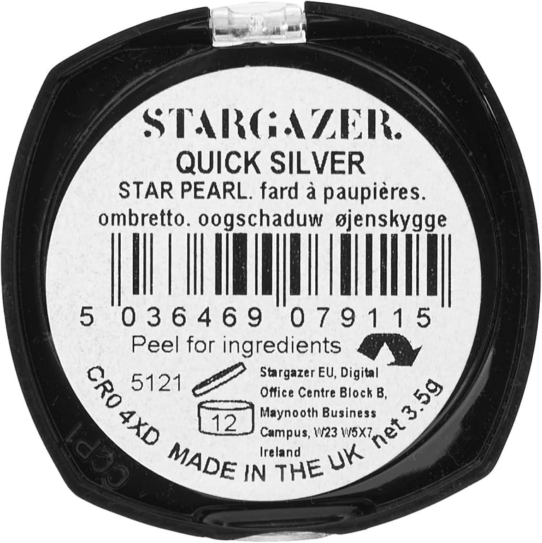 Quick Silver Star Pearl Highlighter Eye Shadow - High Shimmer, Long-Lasting & Versatile