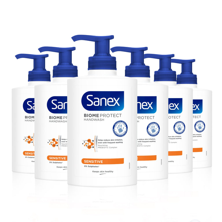 Sanex BiomeProtect Sensitive Liquid Hand Wash 6x250ml