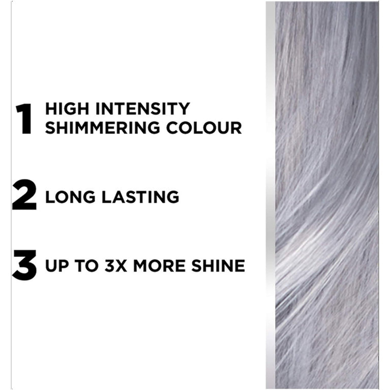 L'Oréal Paris Colorista Permanent Gel Hair Dye - Silver Grey Color Vibrance for Long-Lasting Shine