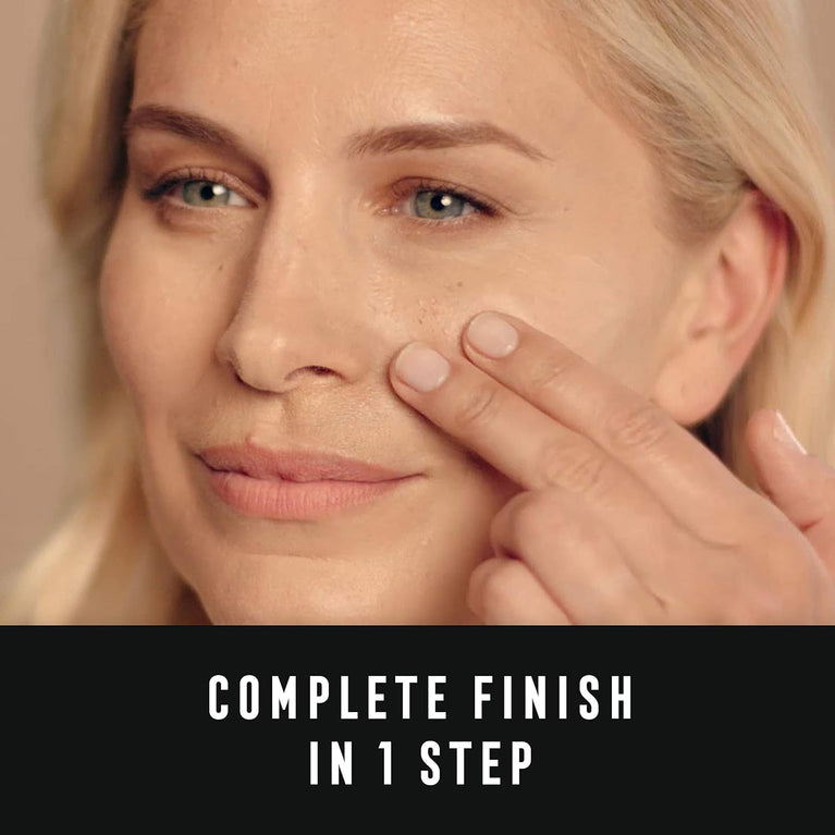 Max Factor Miracle Touch Radiant Finish Foundation with SPF 30 and Hydrating Hyaluronic Acid, Shade 43 Golden Ivory