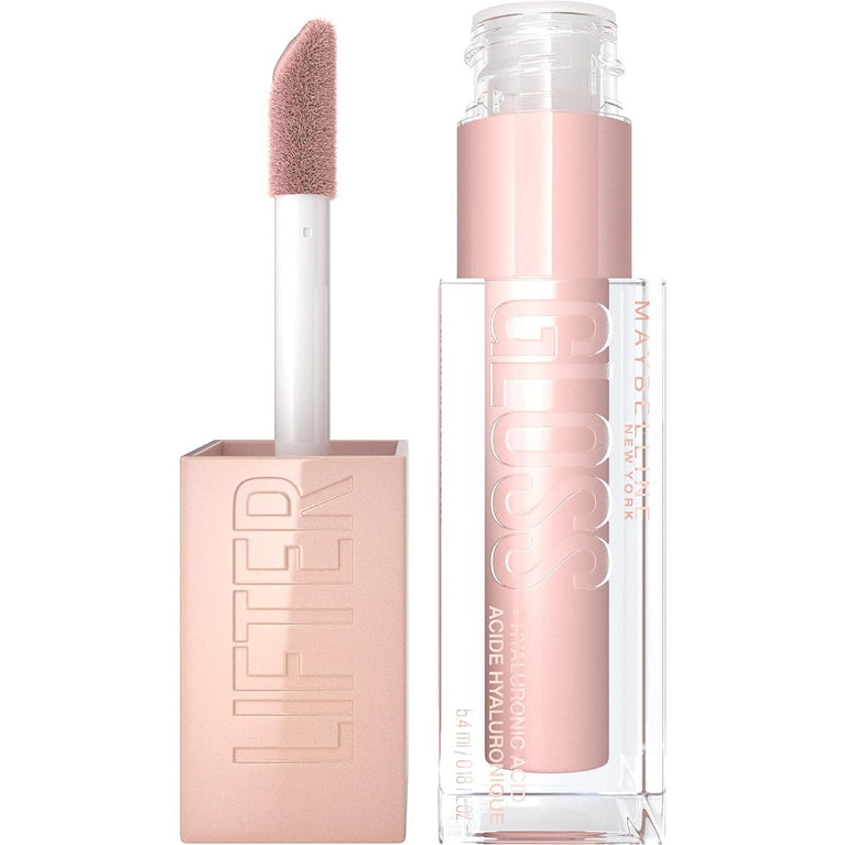 Maybelline New York Hyaluronic Acid Enriched Lip Gloss in Ice, 5.4 ml - For Plumper, Moisturised Lips
