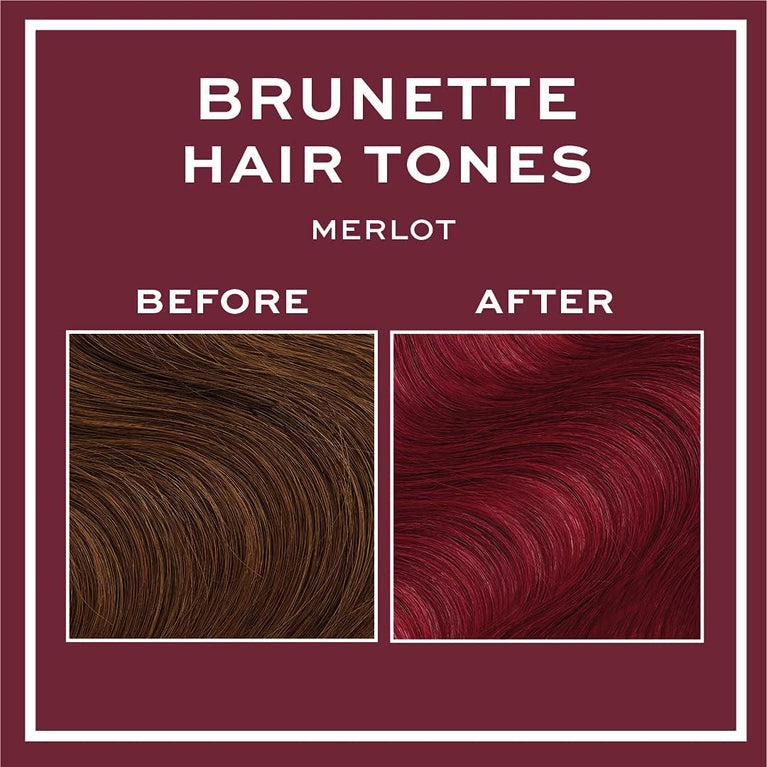 Revolution Beauty London Haircare tones for Brunettes, Add A Hint Of Colour, Transform and Condition Hair, Merlot