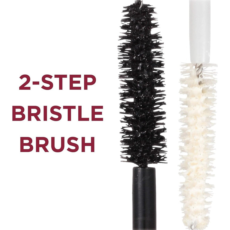 L'Oreal Paris Fiber-Enriched Lengthening Mascara in Black, 0.33 Ounces - Double Extend Beauty Tubes for Smudge-Free Lash Extension Effect